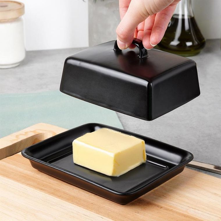 Vilde, maselniczka ceramiczna, czarna