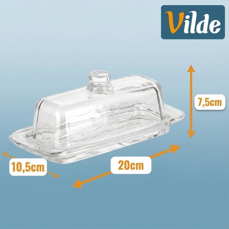 Vilde, maselniczka, szklana, 20-9,5-7,5 cm