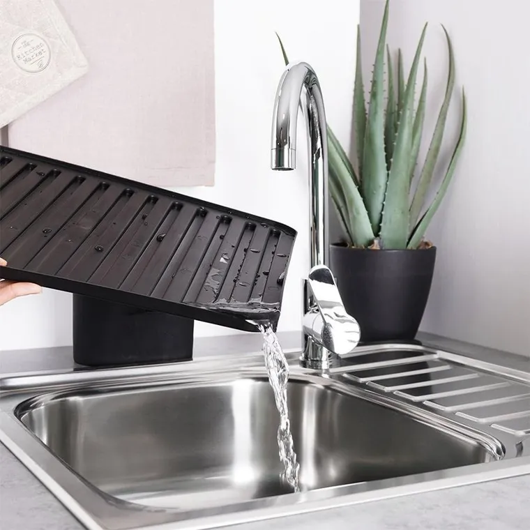 Vilde, mata do suszenia naczyń, czarna, 39.5-30.5 cm