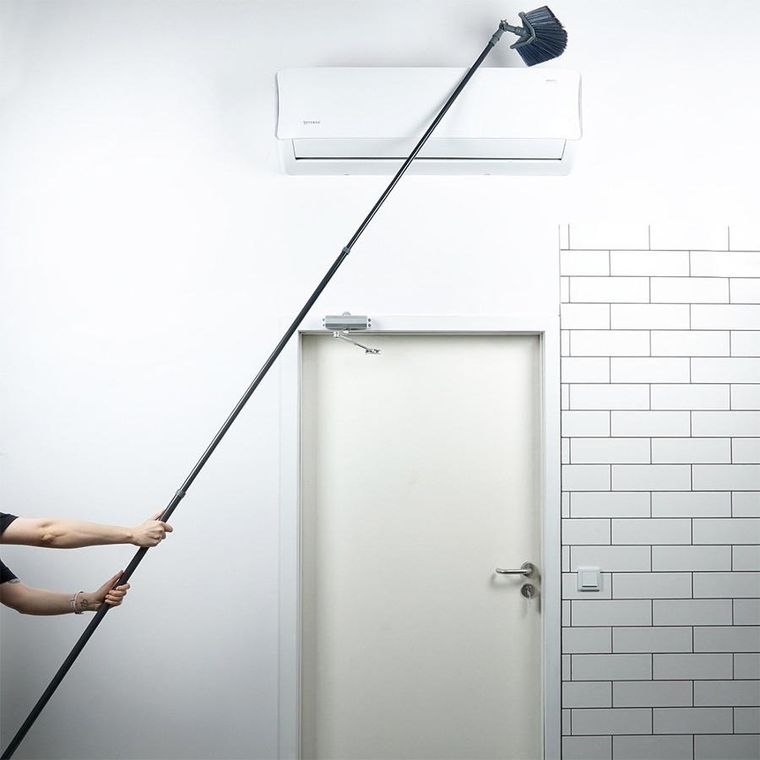 Vilde, miotła teleskopowa do kurzu i pajęczyn trójkątna, 140-327 cm