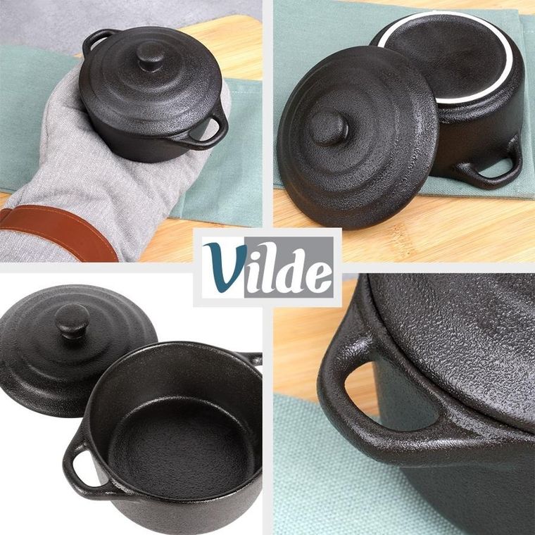 Vilde, miseczka do zapiekania, porcelanowa z pokrywką, 300 ml