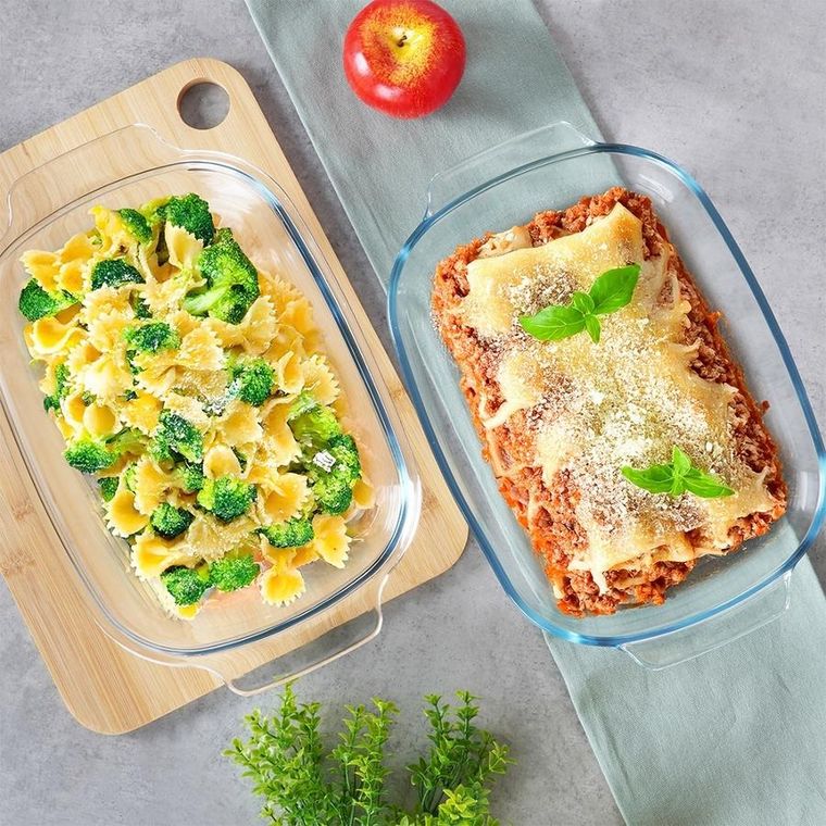 Vilde, naczynie żaroodporne z pokrywką, szklane, 3,1+2,6 l