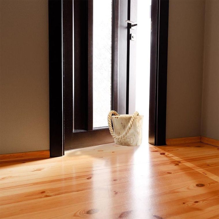 Vilde, odbojnik ogranicznik do drzwi drewniany z liną, 15 cm