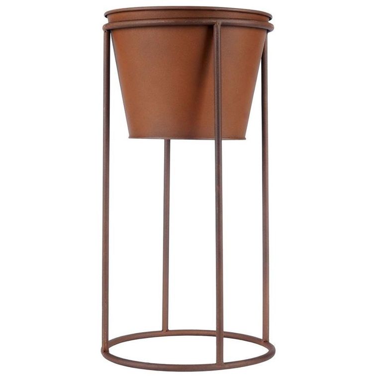 Vilde, osłonka na doniczkę, na stojaku metalowa, 41 cm