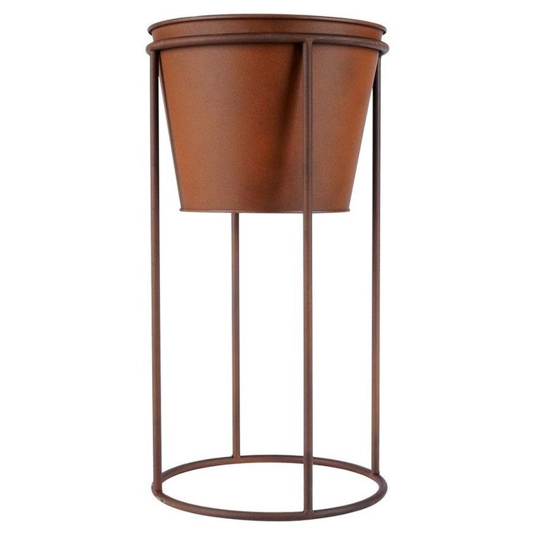 Vilde, osłonka na doniczkę, na stojaku metalowa, 44 cm