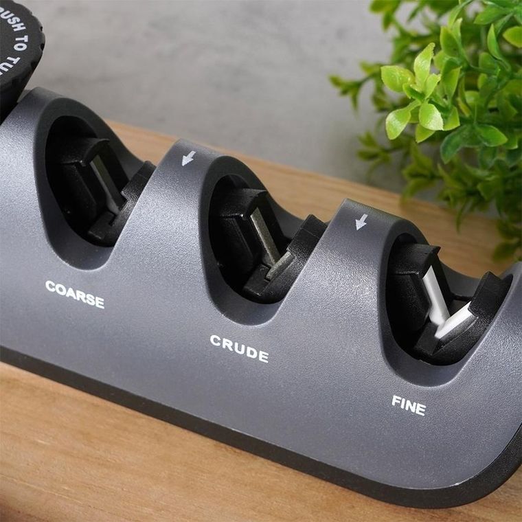 Vilde, ostrzałka do noży z regulacją kąta, czterofazowa