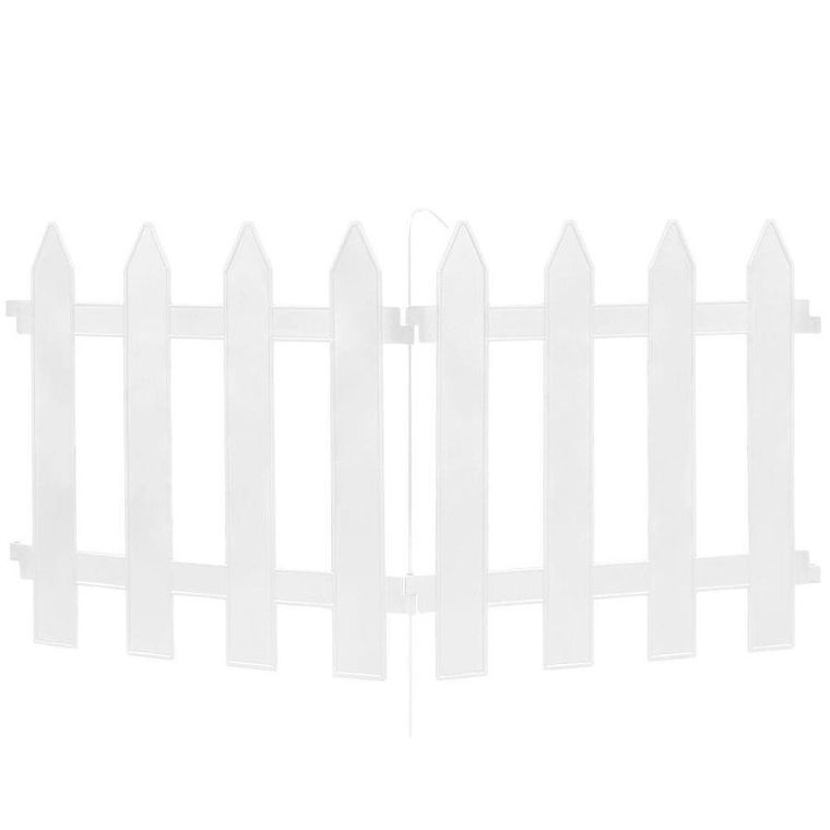 Vilde, płotek ogrodowy biały 30-30 cm 10 szt.