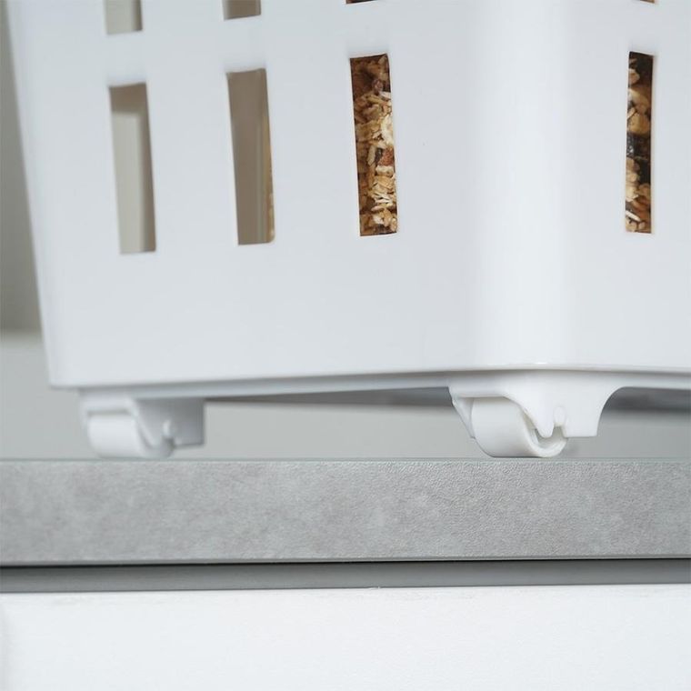 Vilde, pojemnik do przechowywania, na kółkach biały wąski, 13l