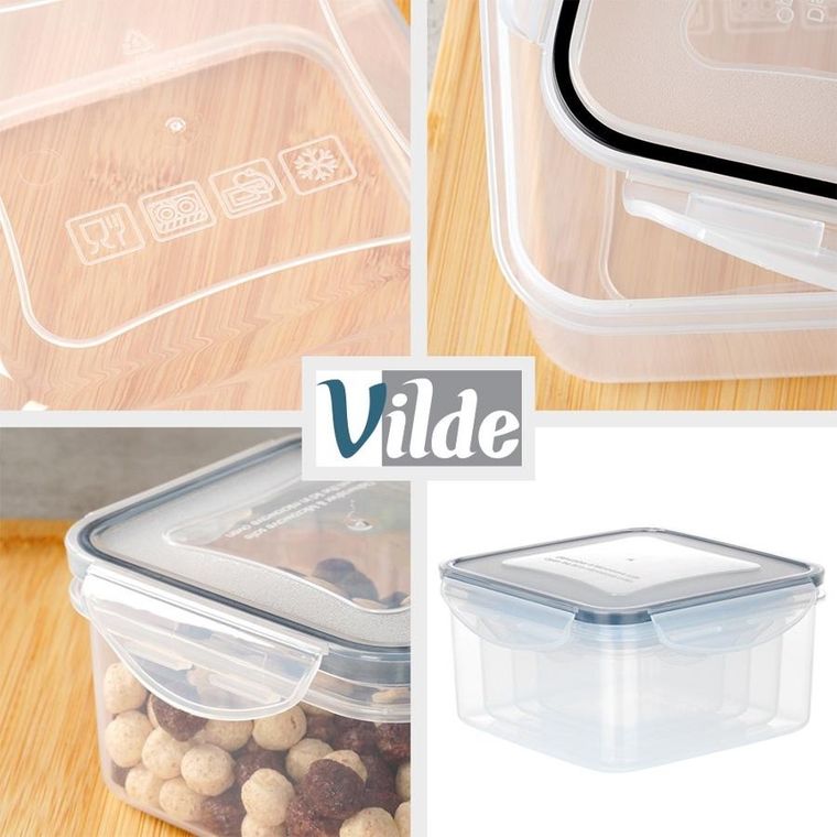 Vilde, pojemniki na żywność z pokrywką i uszczelką, 4 szt.
