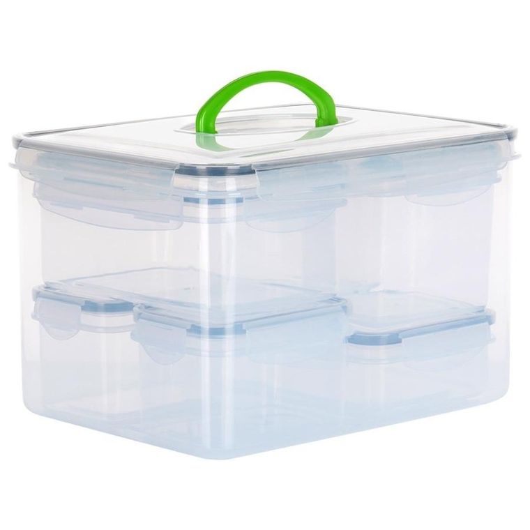 Vilde, pojemniki na żywność z pokrywką i uszczelką, 7 szt.