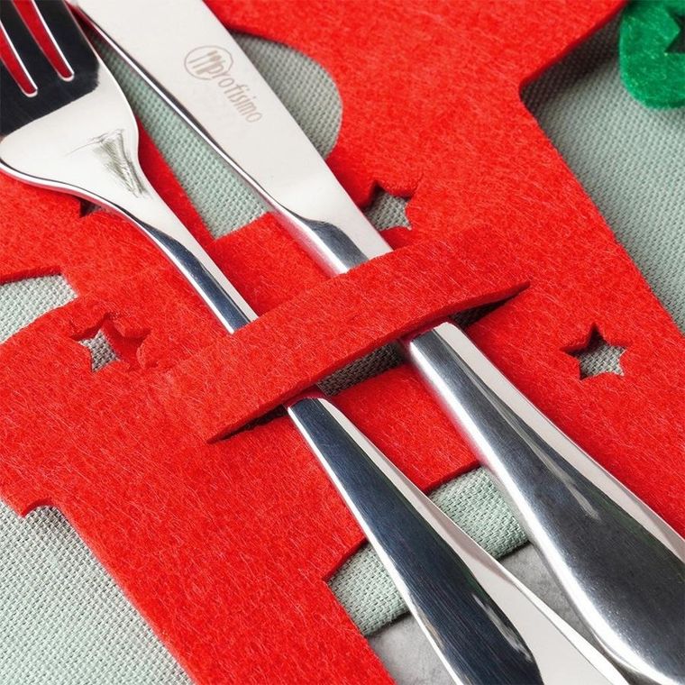 Vilde, pokrowiec etui na sztućce, świąteczny, 6 szt.