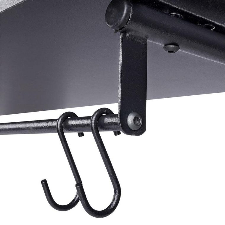 Vilde, półka z wieszakami ścienna, czarna