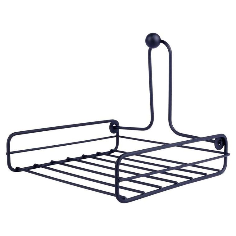 Vilde, serwetnik, metalowy czarny, 19-19.5 cm