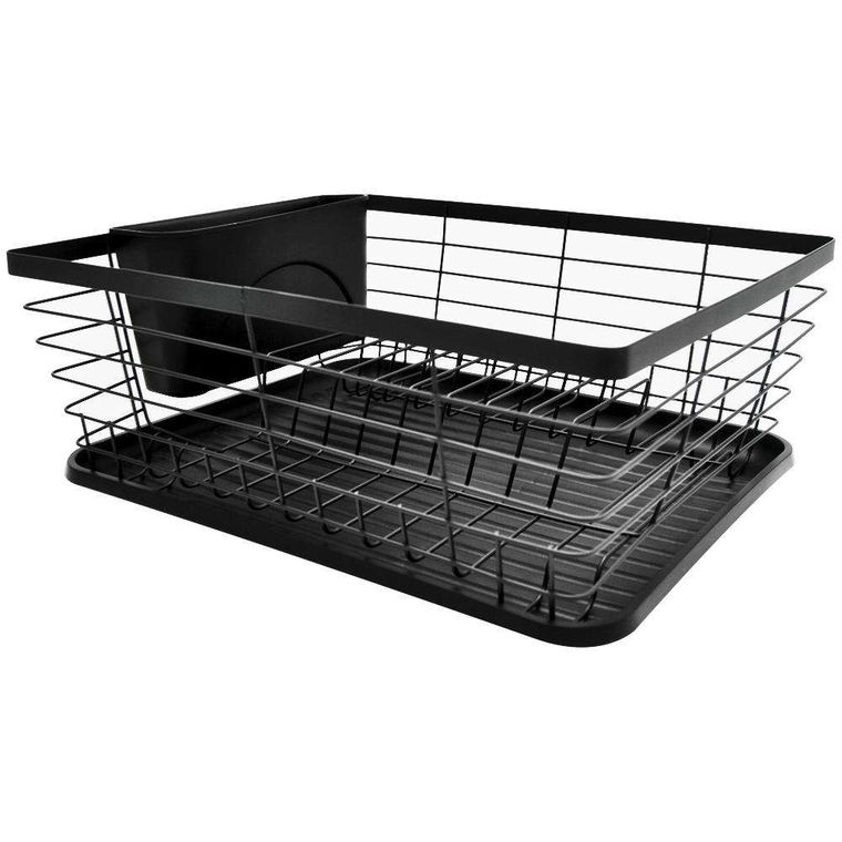 Vilde, suszarka na naczynia, czarna, 36-30-14,5 cm