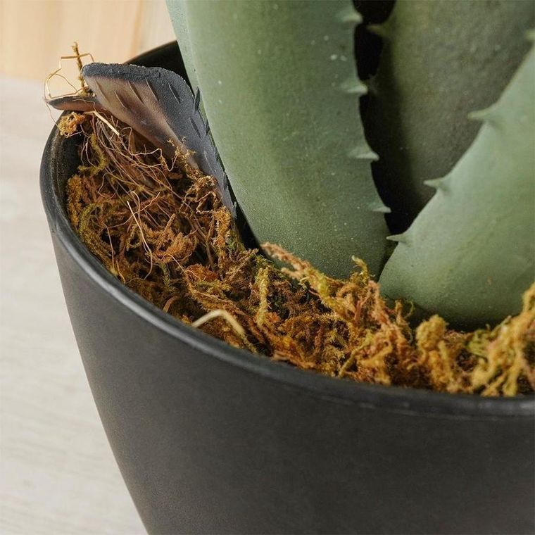 Vilde, sztuczna roślina w doniczce, Aloes, 42 cm