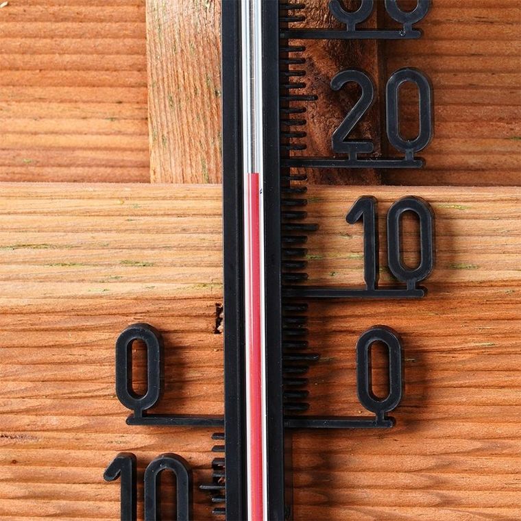 Vilde, termometr, zewnętrzny, czarny, 27 cm