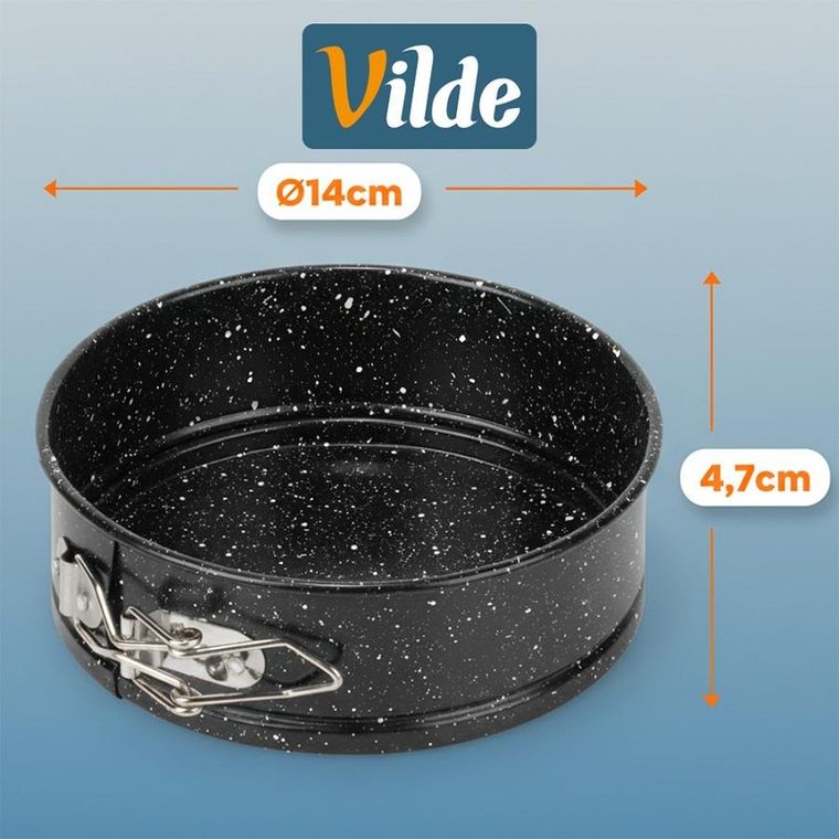 Vilde, tortownica rozpinana, granitowa, 14 cm