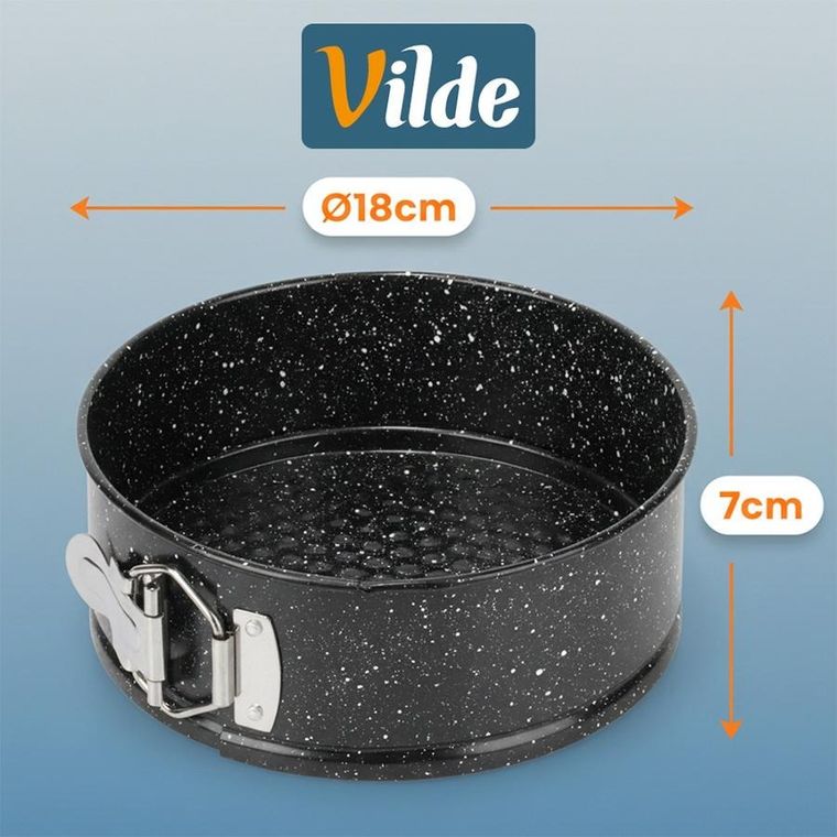 Vilde, tortownica rozpinana, granitowa, 18 cm