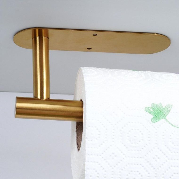 Vilde, wieszak na ręcznik papierowy, stalowy, złoty