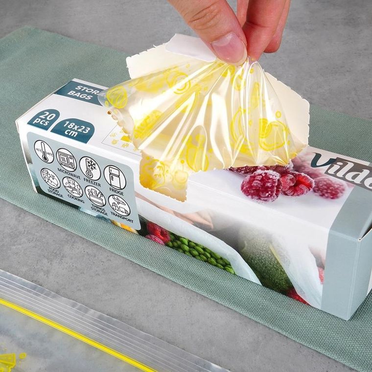 Vilde, woreczki strunowe do żywności, 18-23 cm, 20 szt.