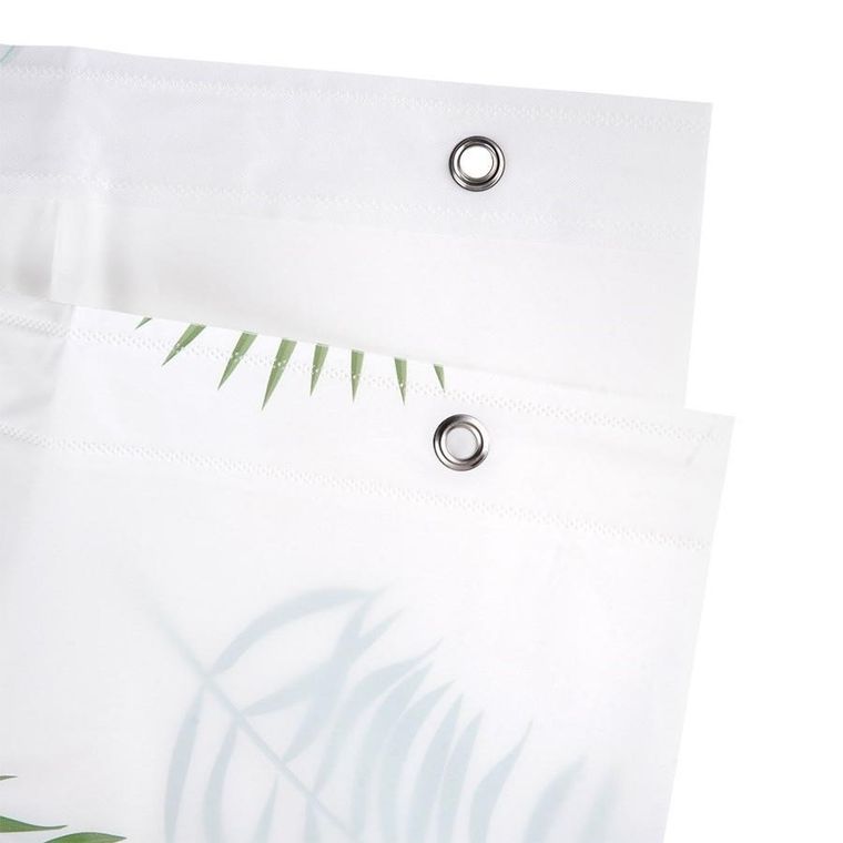 Vilde, zasłona prysznicowa, haczyki, wodoodporna, 180-180 cm