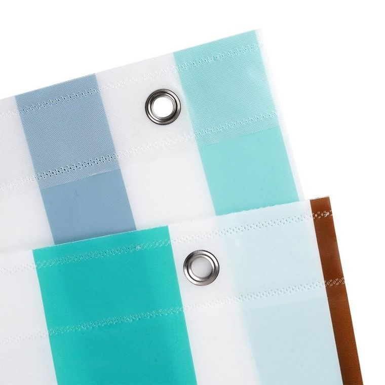 Vilde, zasłona prysznicowa, haczyki, wodoodporna, 180-180 cm