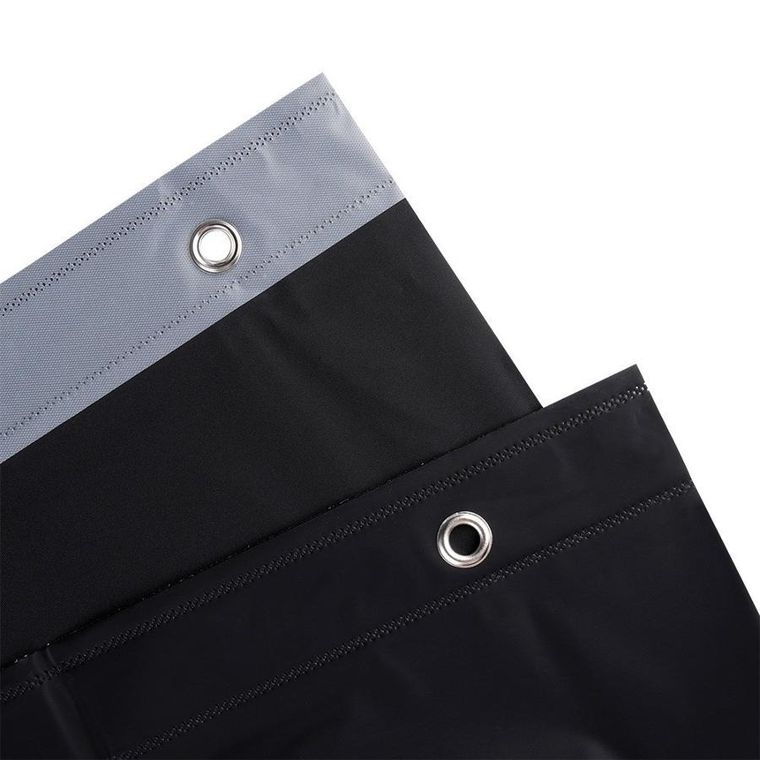 Vilde, zasłona prysznicowa, haczyki, wodoodporna, 180-180 cm