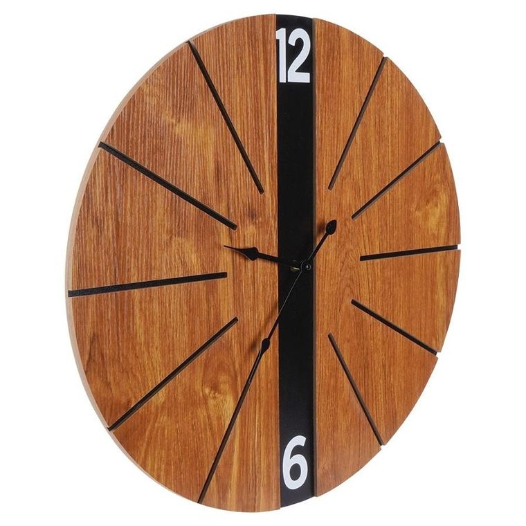 Vilde, zegar ścienny, brązowy, 60 cm