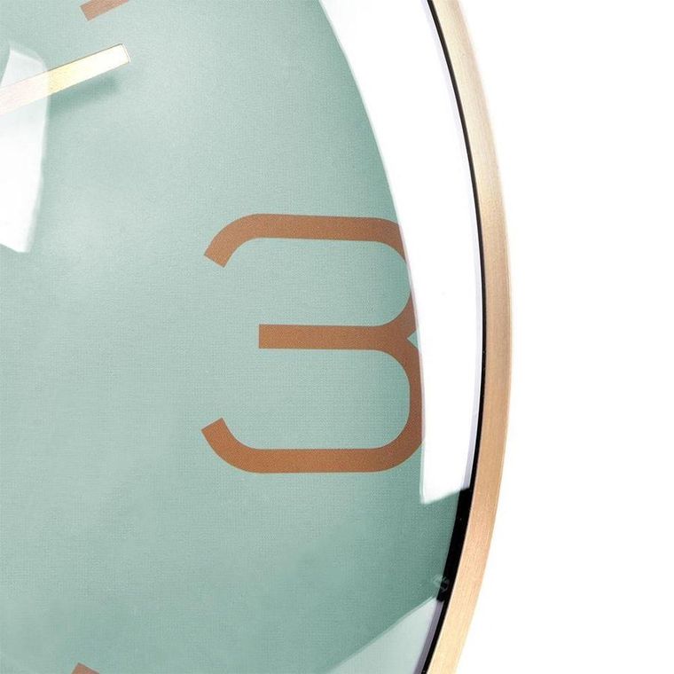 Vilde, zegar ścienny, złoty miętowy, 30 cm