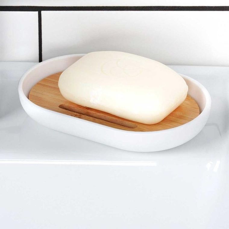 Vilde, zestaw łazienkowy, biały, 6 elementów