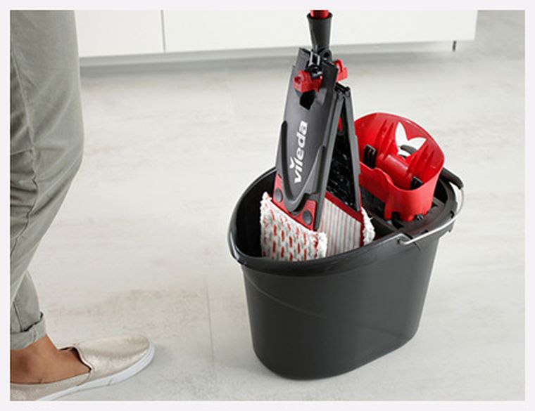 Vileda, Ultramax Box, mop płaski, w zestawie z wiadrem, 155737