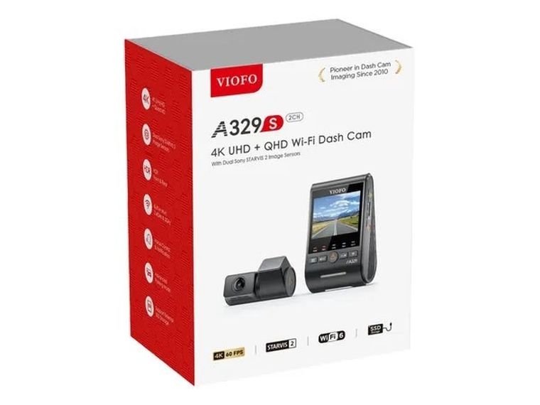 Viofo, wideorejestrator, A329S 2CH GPS