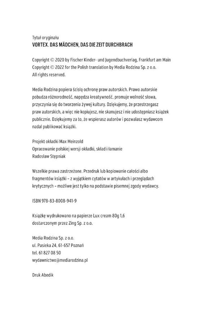 Vortex. Dziewczyna, która prześcignęła czas