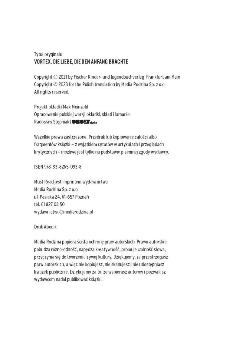 Vortex. Tom 3. Miłość, która jest początkiem