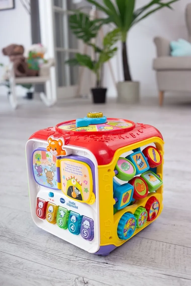 Vtech, kostka aktywności, zabawka interaktywna