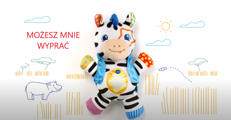 Vtech, Przebojowa Zebra, maskotka interaktywna