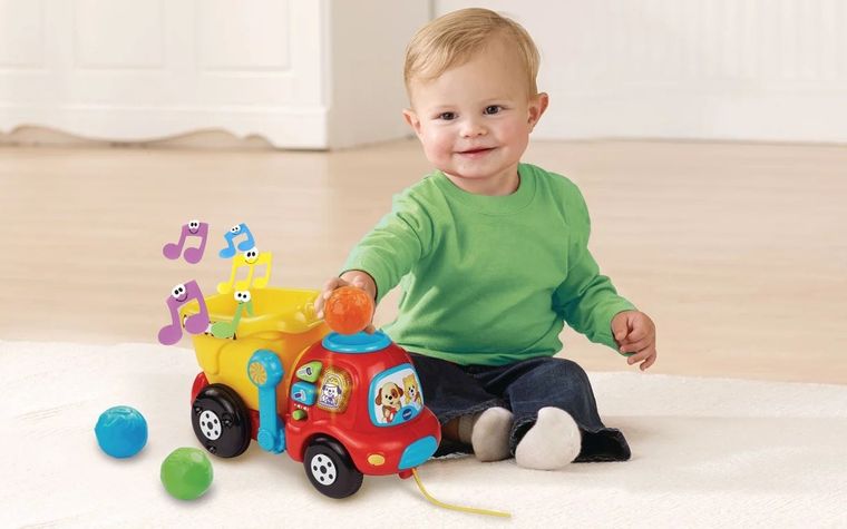 Vtech, wywrotka Małego Budowniczego, zabawka edukacyjna