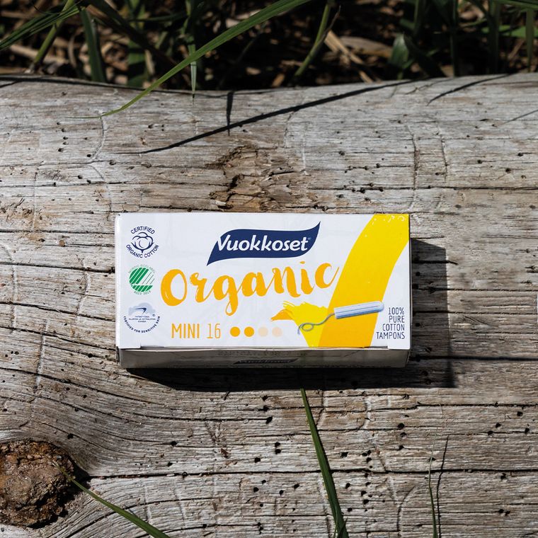 Vuokkoset, 100% BIO, tampony mini, 16 szt.