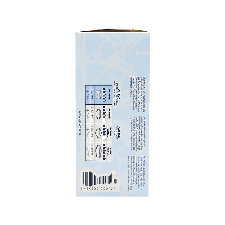 Vuokkoset, Cotton, wkładki higieniczne, Normal Sensitive, 26 szt.