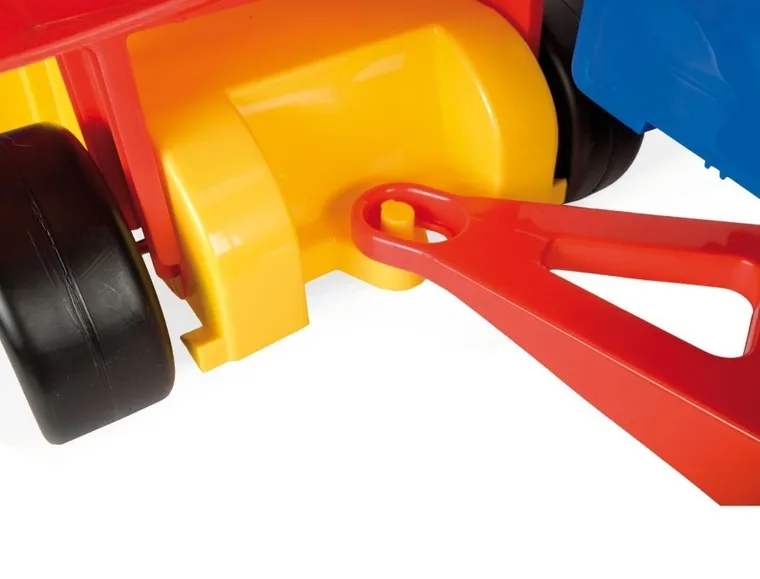 Wader, Gigant, traktor z przyczepą, czerwono-niebieski
