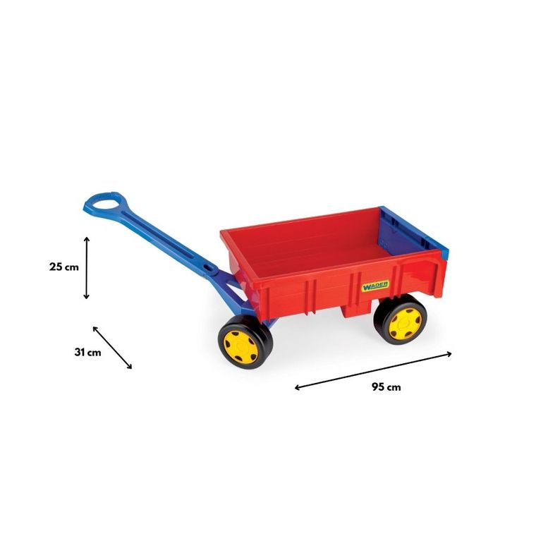 Wader, Gigant, wózek-przyczepa, czerwona
