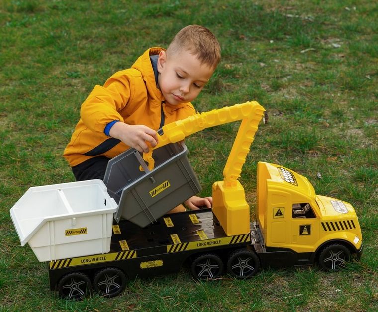 Wader, Magic Truck Technic, ciężarówka laweta z kontenerami