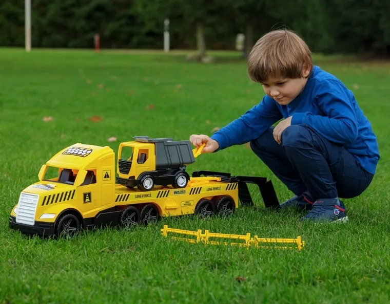 Wader, Magic Truck Technic, ciężarówka laweta z wywrotką