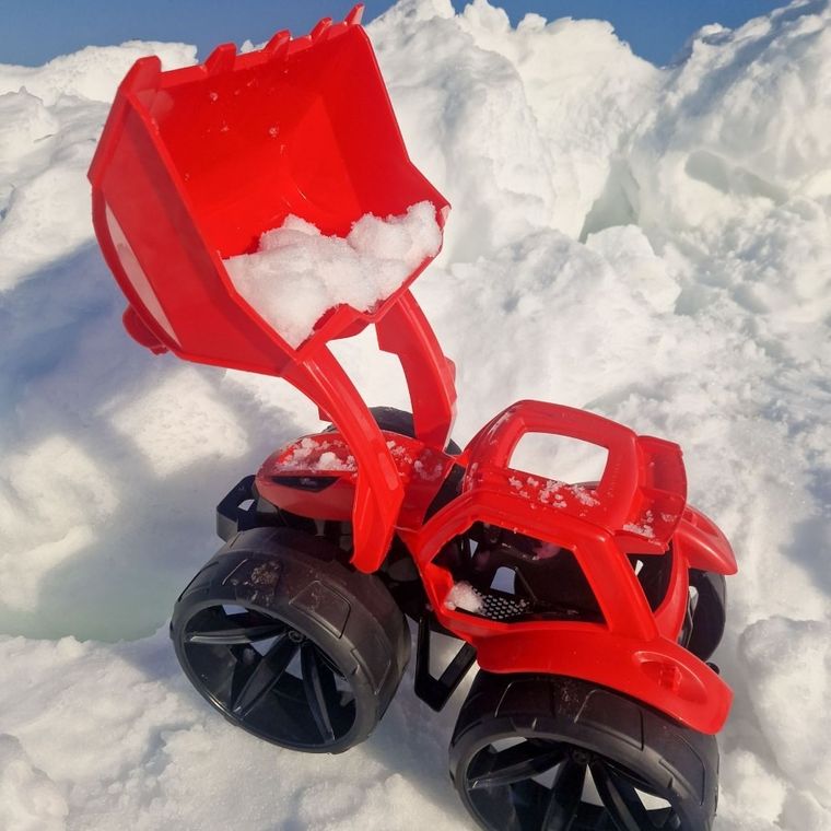 Wader, Maximus, spychacz, czerwony, 68 cm