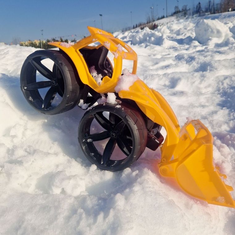 Wader, Maximus, spychacz, żółty, 68 cm