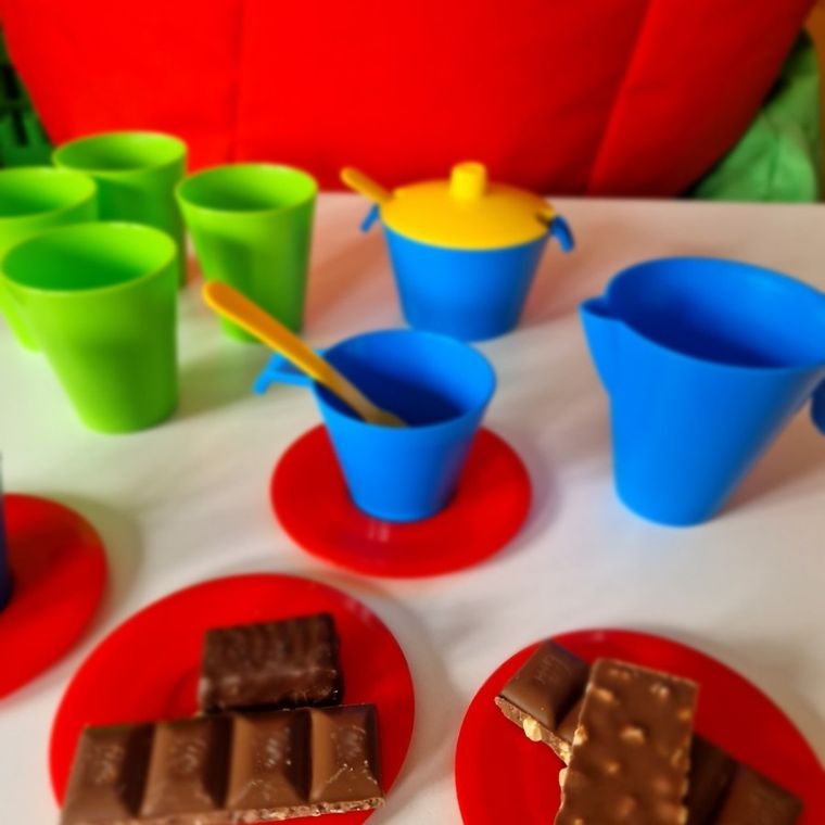 Wader, Party World, zestaw naczyń, kolorowy, 20 elementów