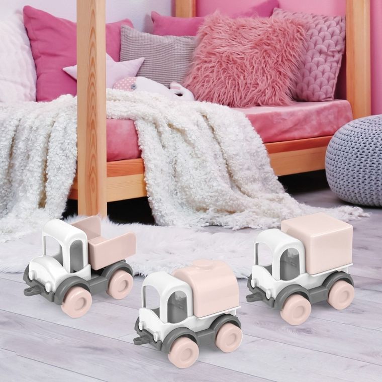 Wader, Różana Wata Cukrowa, Kid Cars Trio, zestaw pojazdów