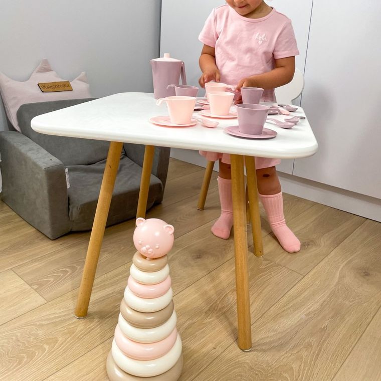 Wader, Różana Wata Cukrowa, serwis kawowy, 19 elementów