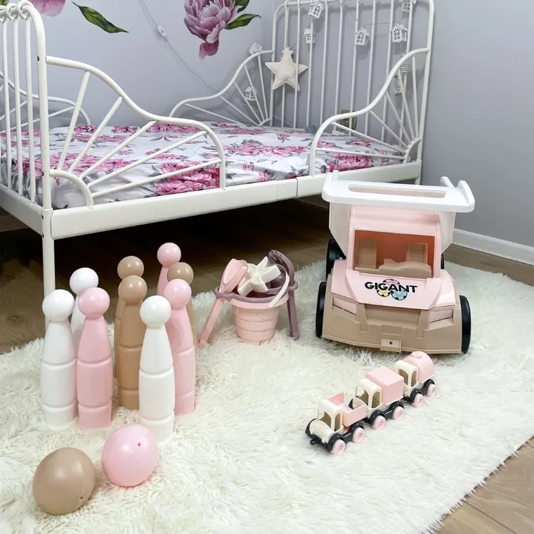 Wader, Różana Wata Cukrowa, Zamek, zestaw do piasku, 6 elementów