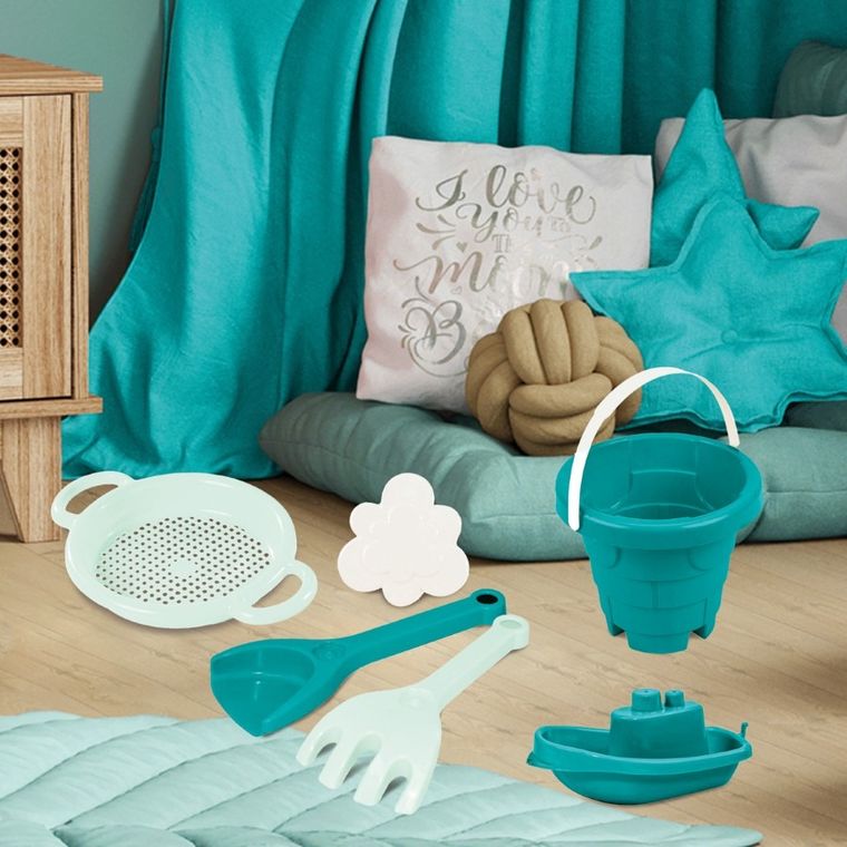 Wader, Szmaragdowa Komnata, Zamek, zestaw do piasku, 6 elementów